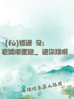 復(fù)婚通緝令：老婆哪里跑