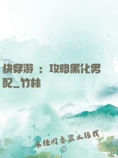 快穿游戲：攻略黑化男配