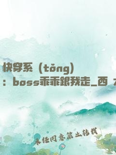 快穿系統(tǒng)：boss乖乖跟我走