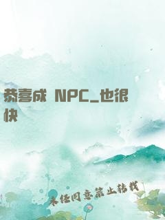 恭喜成為NPC