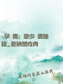 懷孕嬌妻：章少寵妻秘籍