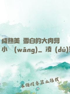 成熟美婦雪白的大肉臀小說網(wǎng)
