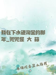 我在下水道淘金的那幾年