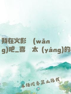 我在火影開網(wǎng)吧