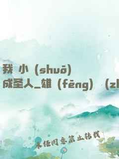 我寫小說(shuō)成圣人