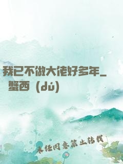 我已不做大佬好多年