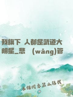 我旗下藝人都是武道大明星