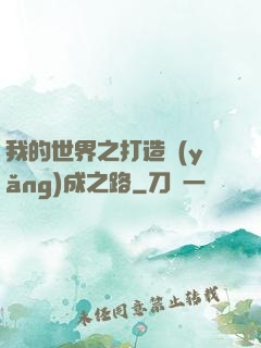 我的世界之打造養(yǎng)成之路