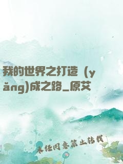我的世界之打造養(yǎng)成之路