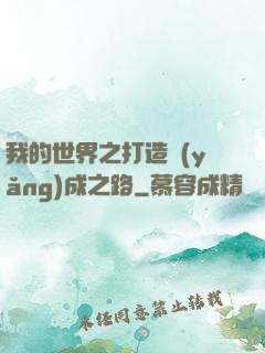 我的世界之打造養(yǎng)成之路