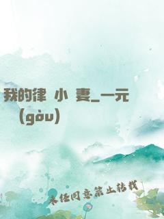 我的律師小嬌妻