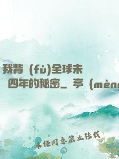我背負(fù)全球未來四年的秘密