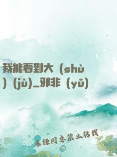 我能看到大數(shù)據(jù)