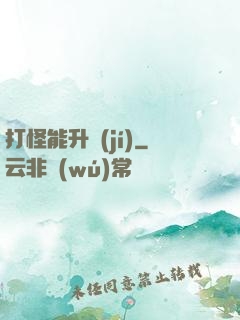 打怪能升級(jí)