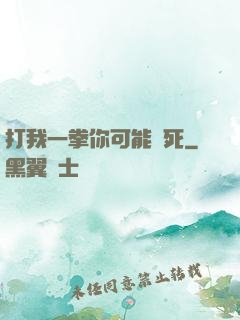 打我一拳你可能會死