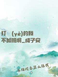打職業(yè)的我絕不加班啊