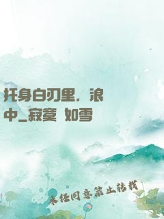 托身白刃里，浪跡紅塵中