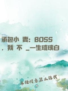 承包小嬌妻：BOSS，我們不約