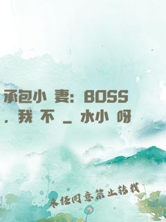 承包小嬌妻：BOSS，我們不約