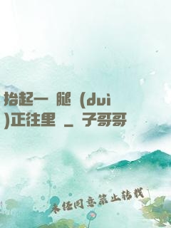 抬起一條腿對(duì)正往里懟
