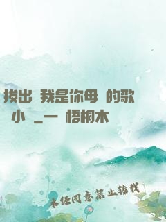 拔出來我是你母親的歌詞小說