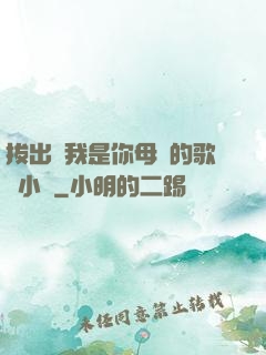 拔出來我是你母親的歌詞小說