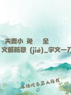換夫妻小說免費閱讀全文最新章節(jié)