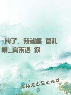 攤牌了，我就是諸葛孔明