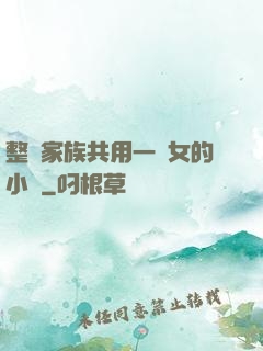整個家族共用一個女的小說