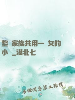 整個家族共用一個女的小說