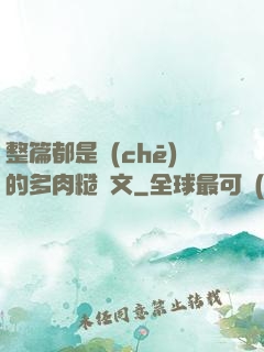 整篇都是車(chē)的多肉糙漢文