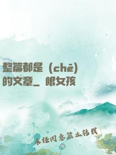 整篇都是車(chē)的文章