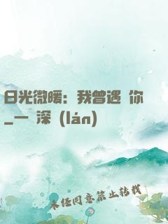 日光微暖：我曾遇見你