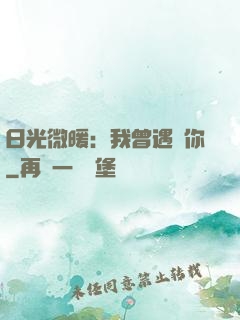 日光微暖：我曾遇見你