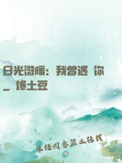 日光微暖：我曾遇見你