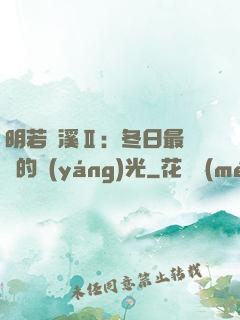 明若曉溪Ⅱ：冬日最燦爛的陽(yáng)光