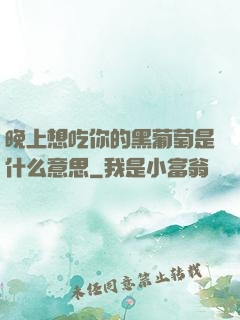 晚上想吃你的黑葡萄是什么意思