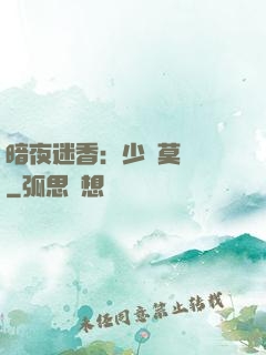 暗夜迷香：少帥莫貪歡