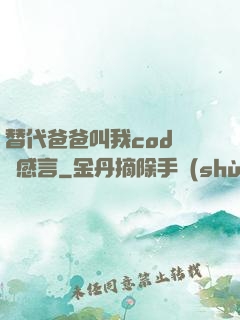 替代爸爸叫我cod媽媽感言
