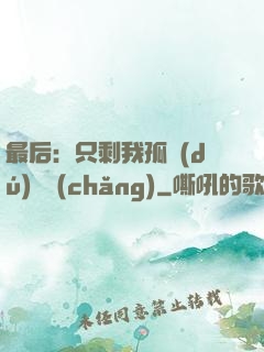 最后：只剩我孤獨(dú)離場(chǎng)
