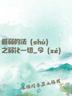 最弱的法術(shù)之弱化一切