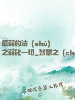 最弱的法術(shù)之弱化一切