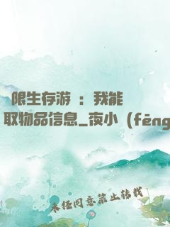 極限生存游戲：我能讀取物品信息