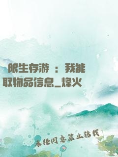 極限生存游戲：我能讀取物品信息