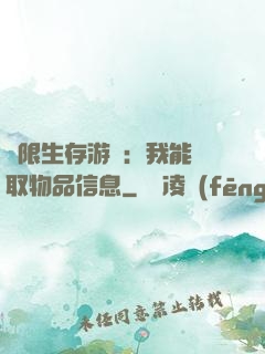 極限生存游戲：我能讀取物品信息