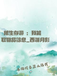 極限生存游戲：我能讀取物品信息