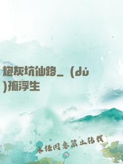 炮灰坑仙路