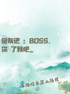 炮灰逆襲：BOSS，你從了我吧