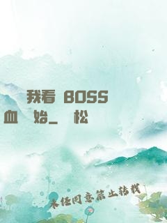 無敵從我看見BOSS血條開始