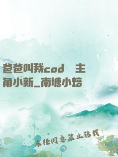 爸爸叫我cod媽媽主角小新